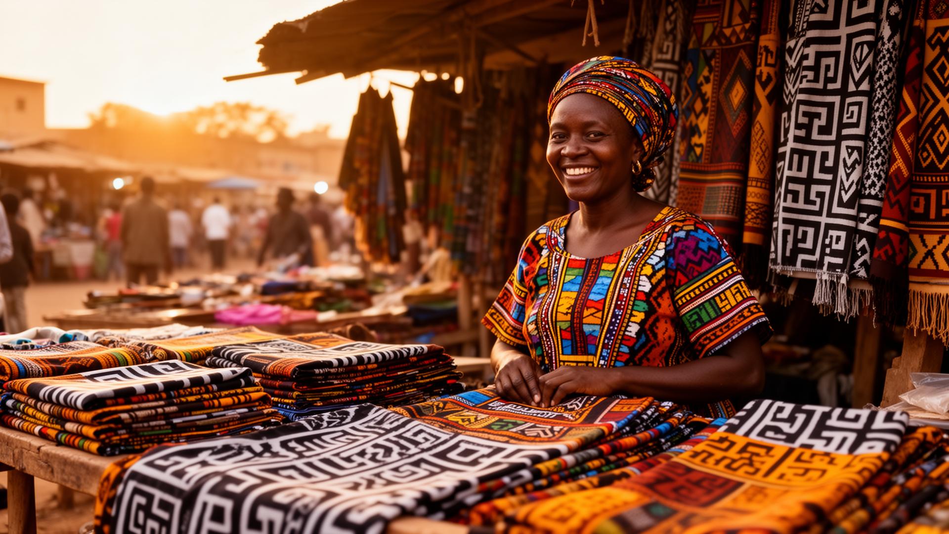 Commerçante au marché de Bamako